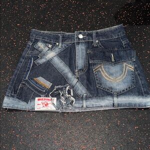 True Religion Denim Mini Skirt